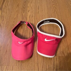 Nike Women’s FeatherLight Dri-Fit Pink Golf / Tennis Visor Set of Two